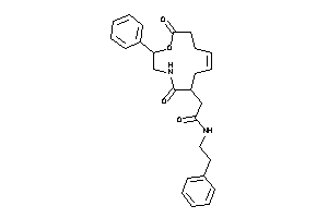 Image of 2-(7,12-diketo-9-phenyl-8-oxa-11-azacyclododec-3-en-1-yl)-N-phenethyl-acetamide