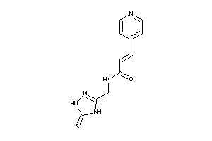 3-(4-pyridyl)-N-[(5-thioxo-1,4-dihydro-1,2,4-triazol-3-yl)methyl]acrylamide