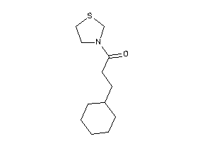 3-cyclohexyl-1-thiazolidin-3-yl-propan-1-one