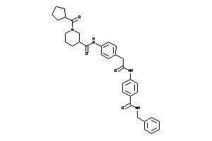 N-[4-[2-[4-(benzylcarbamoyl)anilino]-2-keto-ethyl]phenyl]-1-(cyclopentanecarbonyl)nipecotamide