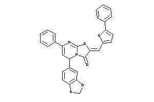 5-(1,3-benzodioxol-5-yl)-7-phenyl-2-[(5-phenyl-2-furyl)methylene]-5H-thiazolo[3,2-a]pyrimidin-3-one