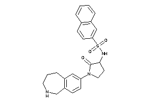 N-[2-keto-1-(2,3,4,5-tetrahydro-1H-2-benzazepin-7-yl)pyrrolidin-3-yl]naphthalene-2-sulfonamide