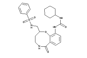 1-[2-(benzenesulfonamidomethyl)-6-keto-2,3,4,5-tetrahydro-1,5-benzoxazocin-10-yl]-3-cyclohexyl-urea