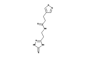 3-isoxazol-4-yl-N-[2-(5-thioxo-1,4-dihydro-1,2,4-triazol-3-yl)ethyl]propionamide