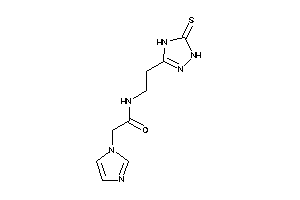 2-imidazol-1-yl-N-[2-(5-thioxo-1,4-dihydro-1,2,4-triazol-3-yl)ethyl]acetamide