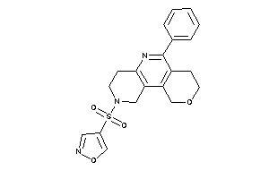 Image of 2-isoxazol-4-ylsulfonyl-6-phenyl-1,3,4,7,8,10-hexahydropyrano[4,3-c][1,6]naphthyridine