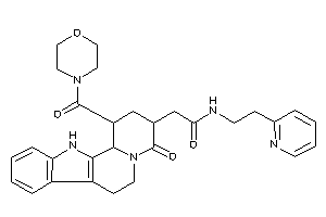 2-[4-keto-1-(morpholine-4-carbonyl)-2,3,6,7,12,12b-hexahydro-1H-pyrido[2,1-a]$b-carbolin-3-yl]-N-[2-(2-pyridyl)ethyl]acetamide