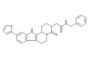N-benzyl-2-[10-(2-furyl)-4-keto-2,3,6,7,12,12b-hexahydro-1H-pyrido[2,1-a]$b-carbolin-3-yl]acetamide