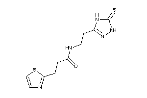 3-thiazol-2-yl-N-[2-(5-thioxo-1,4-dihydro-1,2,4-triazol-3-yl)ethyl]propionamide