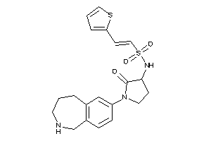 N-[2-keto-1-(2,3,4,5-tetrahydro-1H-2-benzazepin-7-yl)pyrrolidin-3-yl]-2-(2-thienyl)ethenesulfonamide