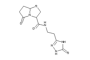 5-keto-N-[2-(5-thioxo-1,4-dihydro-1,2,4-triazol-3-yl)ethyl]-3,6,7,7a-tetrahydro-2H-pyrrolo[2,1-b]thiazole-3-carboxamide