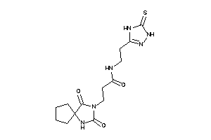 3-(2,4-diketo-1,3-diazaspiro[4.4]nonan-3-yl)-N-[2-(5-thioxo-1,4-dihydro-1,2,4-triazol-3-yl)ethyl]propionamide