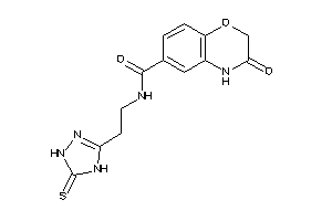 3-keto-N-[2-(5-thioxo-1,4-dihydro-1,2,4-triazol-3-yl)ethyl]-4H-1,4-benzoxazine-6-carboxamide