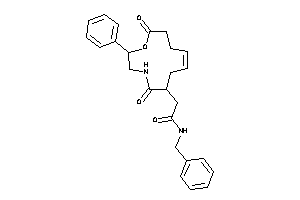 Image of N-benzyl-2-(7,12-diketo-9-phenyl-8-oxa-11-azacyclododec-3-en-1-yl)acetamide