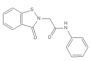 Image of 2-(3-keto-1,2-benzothiazol-2-yl)-N-phenyl-acetamide