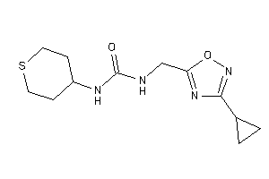 1-[(3-cyclopropyl-1,2,4-oxadiazol-5-yl)methyl]-3-tetrahydrothiopyran-4-yl-urea