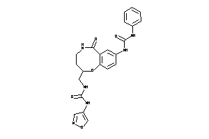 1-isoxazol-4-yl-3-[[6-keto-8-(phenylcarbamoylamino)-2,3,4,5-tetrahydro-1,5-benzoxazocin-2-yl]methyl]urea