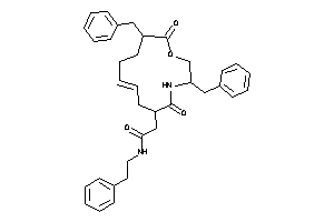 2-(7,11-dibenzyl-8,13-diketo-9-oxa-12-azacyclotridec-3-en-1-yl)-N-phenethyl-acetamide