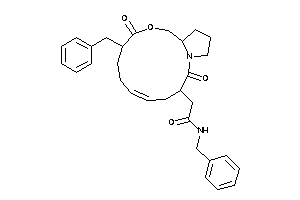 N-benzyl-2-(9-benzyl-2,10-diketo-11-oxa-1-azabicyclo[11.3.0]hexadec-5-en-3-yl)acetamide