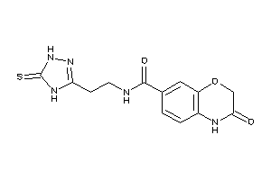 3-keto-N-[2-(5-thioxo-1,4-dihydro-1,2,4-triazol-3-yl)ethyl]-4H-1,4-benzoxazine-7-carboxamide