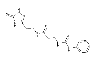 3-(phenylcarbamoylamino)-N-[2-(5-thioxo-1,4-dihydro-1,2,4-triazol-3-yl)ethyl]propionamide