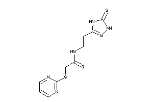 2-(2-pyrimidylthio)-N-[2-(5-thioxo-1,4-dihydro-1,2,4-triazol-3-yl)ethyl]acetamide