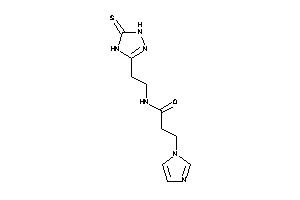 3-imidazol-1-yl-N-[2-(5-thioxo-1,4-dihydro-1,2,4-triazol-3-yl)ethyl]propionamide