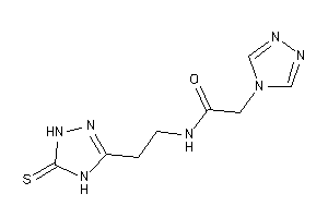 N-[2-(5-thioxo-1,4-dihydro-1,2,4-triazol-3-yl)ethyl]-2-(1,2,4-triazol-4-yl)acetamide