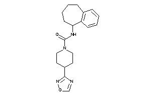 4-(1,2,4-oxadiazol-3-yl)-N-(6,7,8,9-tetrahydro-5H-benzocyclohepten-9-yl)piperidine-1-carboxamide