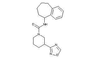 3-(1,2,4-oxadiazol-3-yl)-N-(6,7,8,9-tetrahydro-5H-benzocyclohepten-9-yl)piperidine-1-carboxamide