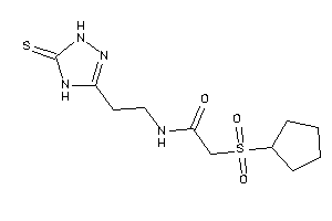 2-cyclopentylsulfonyl-N-[2-(5-thioxo-1,4-dihydro-1,2,4-triazol-3-yl)ethyl]acetamide