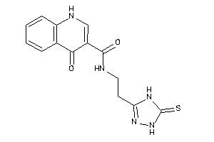 4-keto-N-[2-(5-thioxo-1,4-dihydro-1,2,4-triazol-3-yl)ethyl]-1H-quinoline-3-carboxamide