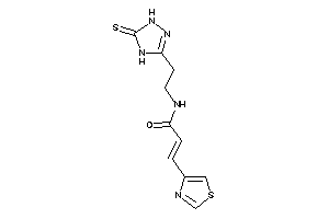 3-thiazol-4-yl-N-[2-(5-thioxo-1,4-dihydro-1,2,4-triazol-3-yl)ethyl]acrylamide