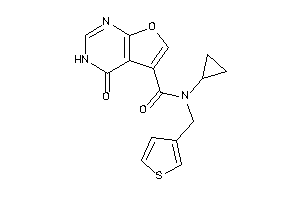 N-cyclopropyl-4-keto-N-(3-thenyl)-3H-furo[2,3-d]pyrimidine-5-carboxamide