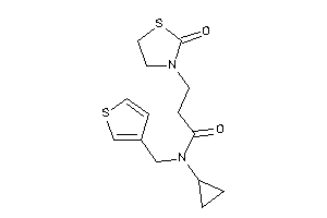 N-cyclopropyl-3-(2-ketothiazolidin-3-yl)-N-(3-thenyl)propionamide