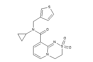 N-cyclopropyl-2,2-diketo-N-(3-thenyl)-3,4-dihydropyrido[2,1-c][1,2,4]thiadiazine-9-carboxamide