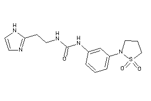 1-[3-(1,1-diketo-1,2-thiazolidin-2-yl)phenyl]-3-[2-(1H-imidazol-2-yl)ethyl]urea