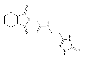 2-(1,3-diketo-3a,4,5,6,7,7a-hexahydroisoindol-2-yl)-N-[2-(5-thioxo-1,4-dihydro-1,2,4-triazol-3-yl)ethyl]acetamide