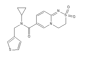 N-cyclopropyl-2,2-diketo-N-(3-thenyl)-3,4-dihydropyrido[2,1-c][1,2,4]thiadiazine-7-carboxamide