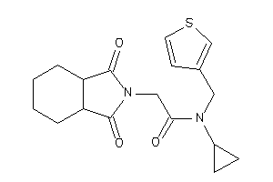 N-cyclopropyl-2-(1,3-diketo-3a,4,5,6,7,7a-hexahydroisoindol-2-yl)-N-(3-thenyl)acetamide