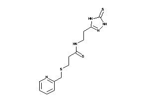 3-(2-pyridylmethylthio)-N-[2-(5-thioxo-1,4-dihydro-1,2,4-triazol-3-yl)ethyl]propionamide