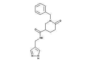 1-benzyl-6-keto-N-(1H-pyrazol-4-ylmethyl)nipecotamide