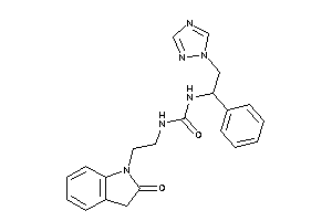 1-[2-(2-ketoindolin-1-yl)ethyl]-3-[1-phenyl-2-(1,2,4-triazol-1-yl)ethyl]urea