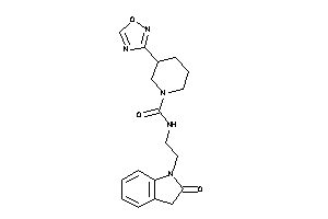 N-[2-(2-ketoindolin-1-yl)ethyl]-3-(1,2,4-oxadiazol-3-yl)piperidine-1-carboxamide