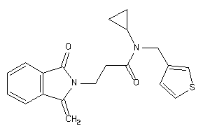 N-cyclopropyl-3-(1-keto-3-methylene-isoindolin-2-yl)-N-(3-thenyl)propionamide