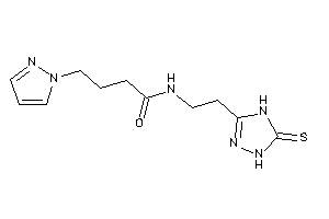 4-pyrazol-1-yl-N-[2-(5-thioxo-1,4-dihydro-1,2,4-triazol-3-yl)ethyl]butyramide