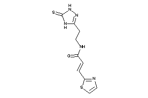 3-thiazol-2-yl-N-[2-(5-thioxo-1,4-dihydro-1,2,4-triazol-3-yl)ethyl]acrylamide