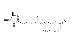 3-keto-N-[2-(5-thioxo-1,4-dihydro-1,2,4-triazol-3-yl)ethyl]-2,4-dihydro-1H-quinoxaline-6-carboxamide