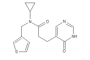 N-cyclopropyl-3-(6-keto-1H-pyrimidin-5-yl)-N-(3-thenyl)propionamide