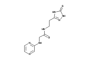 2-(pyrazin-2-ylamino)-N-[2-(5-thioxo-1,4-dihydro-1,2,4-triazol-3-yl)ethyl]acetamide